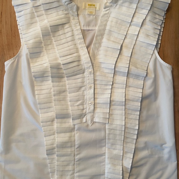 Maeve sleeveless ruffled blouse size L - Picture 14 of 15